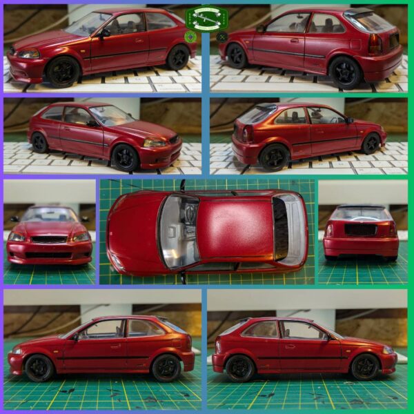 (PRE-ORDER) BUILT & PAINTED - 1/24 - FUJIMI HONDA CIVIC TYPE-R