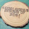 Hand-engraving with color and varnish- Natural Circles Pieces Log Wood Slices (CUSTOMISE)