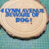 Hand-engraving with color and varnish- Natural Circles Pieces Log Wood Slices (CUSTOMISE)