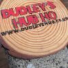Hand-engraving with color and varnish- Natural Circles Pieces Log Wood Slices (CUSTOMISE)