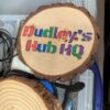 Hand-engraving with color and varnish- Natural Circles Pieces Log Wood Slices (CUSTOMISE)