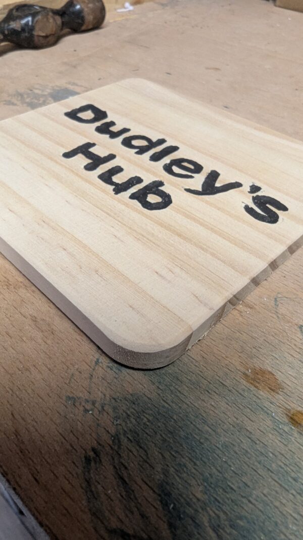 Hand-engraving with color and varnish- Wood Coaster - Pack of 4 (CUSTOMISE)