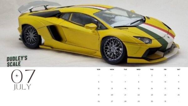 Dudley's Scale Model Car's 2026 Calendar (#DudleysCalendar)